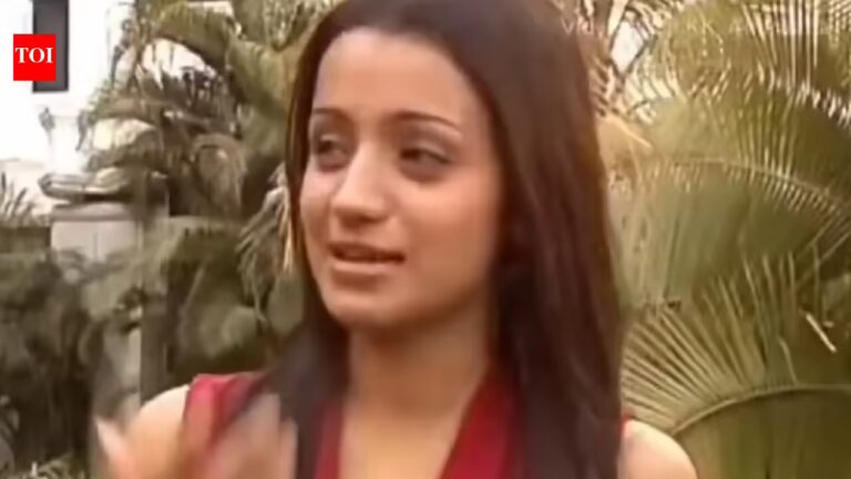 Trisha Krishnan Cm Statement: Trisha Krishnan’s old ‘CM’ statement goes viral again after Thalapathy Vijay’s big win- Watch Video | Tamil Movie News